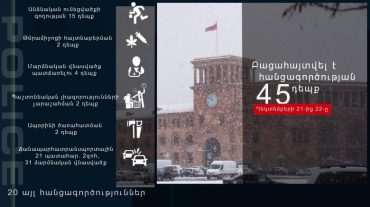 Դրամանենգություն, հավաք կազմակերպելու կարգի խախտում․ օպերատիվ իրավիճակը հանրապետությունում