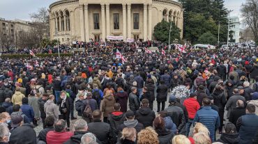 Քութայիսի բնակչությունն ընդդեմ թուրքական ընկերության կողմից Ռիոնի կիրճում ՀԷԿ-ի կառուցման