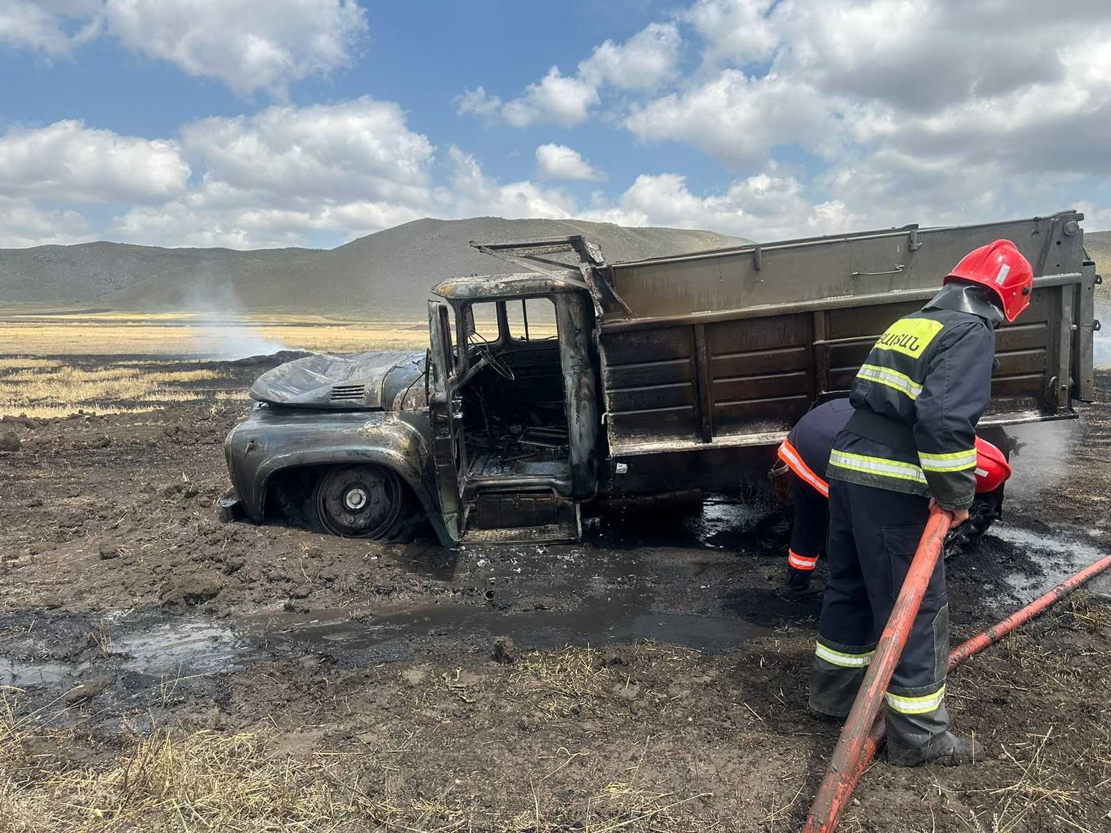 Այրվել է բեռնատար ավտոմեքենա. կա տուժած