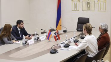 Արման Եղոյանը Նորվեգիայի դեսպանին է ներկայացրել եվրոպական ինտեգրման ուղղությամբ տարվող աշխատանքները